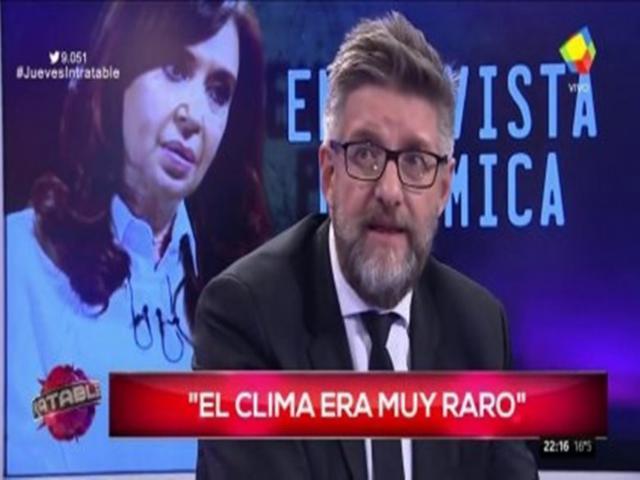 Novaresio: «El clima que se respiraba en la entrevista con Cristina era muy raro»