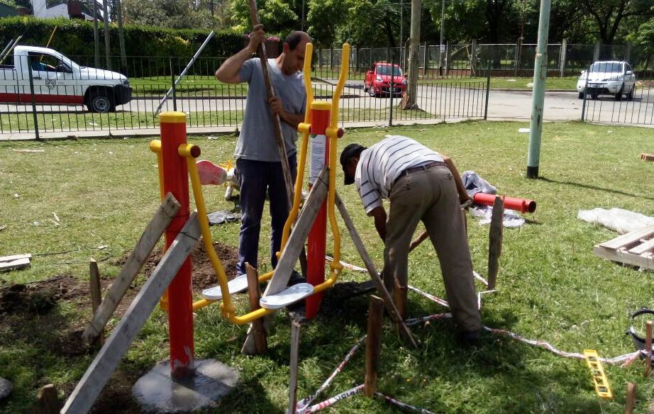 Tigre suma nuevas estaciones aeróbicas en los espacios verdes