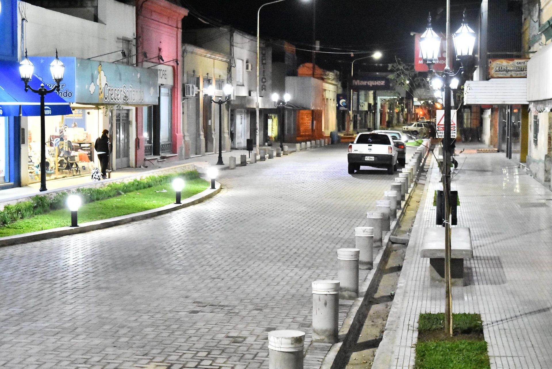 Obra calle Anchorena: los estacionamientos para motos han sido removidos