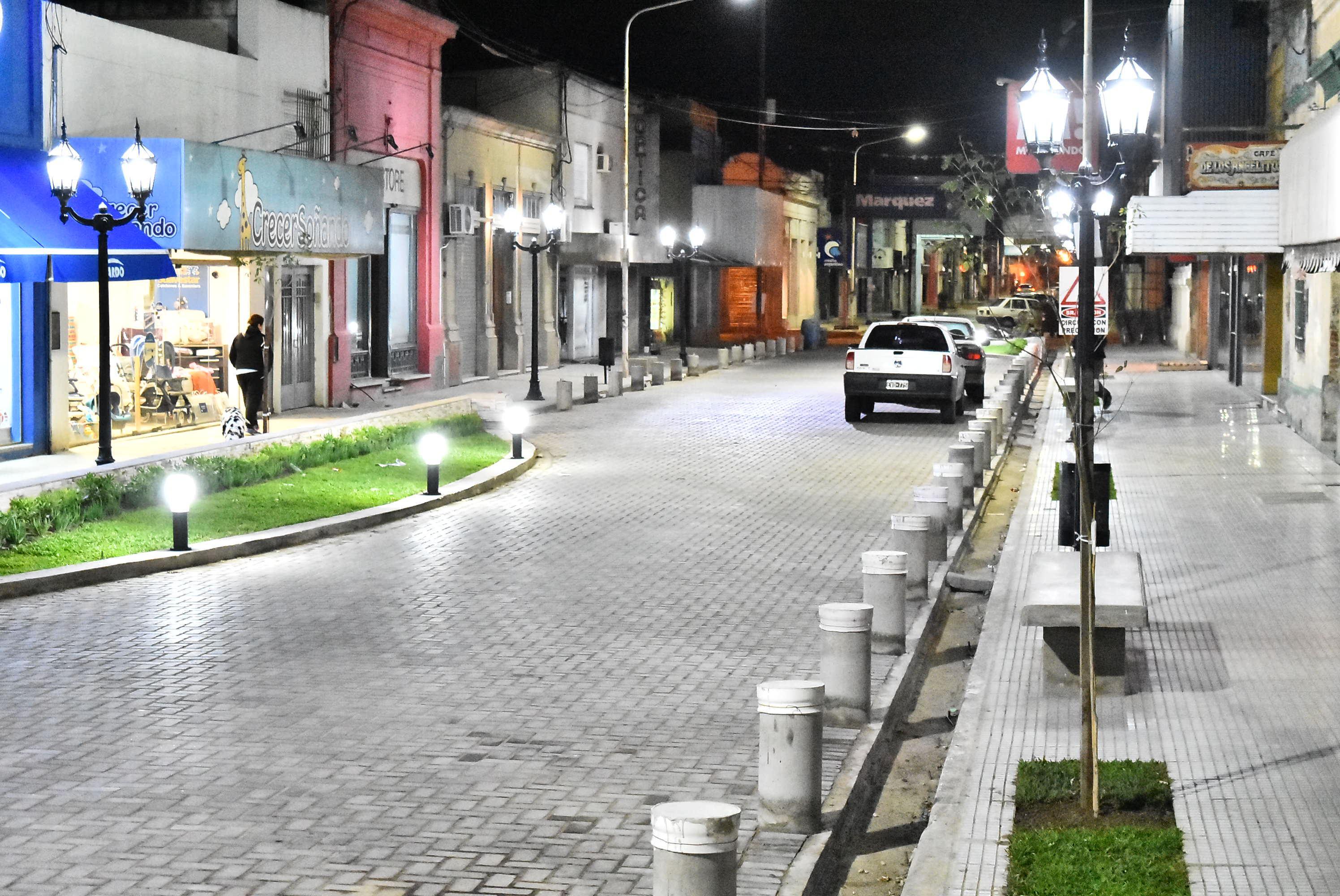 Obra calle Anchorena: los estacionamientos para motos han sido removidos