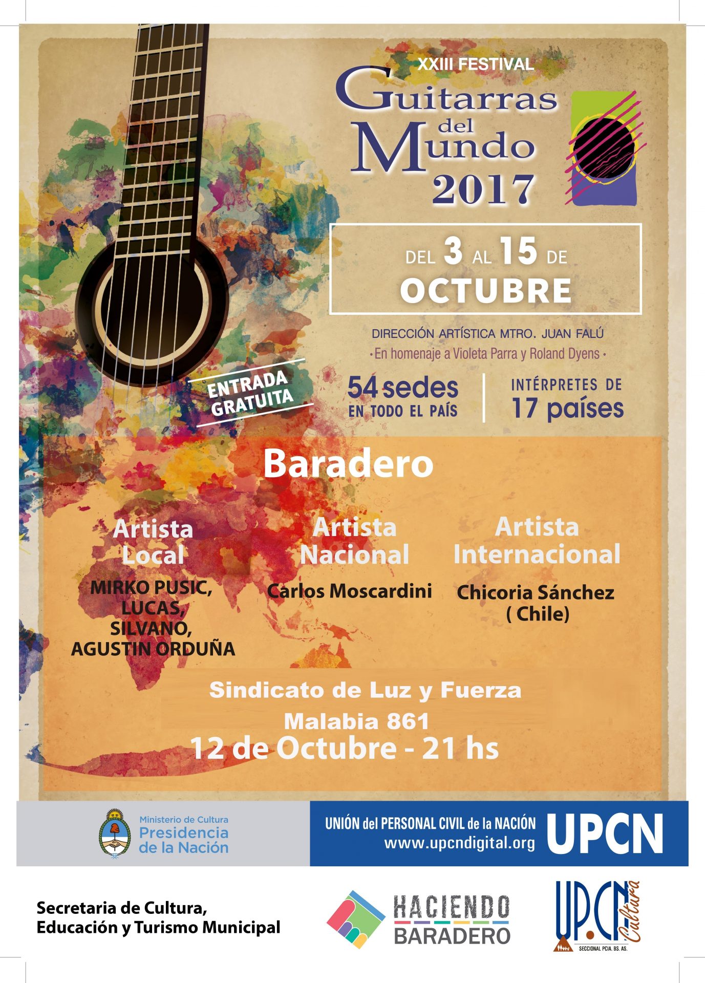 Esta noche el Festival de Guitarras del Mundo cumplirá una nueva edición en la ciudad