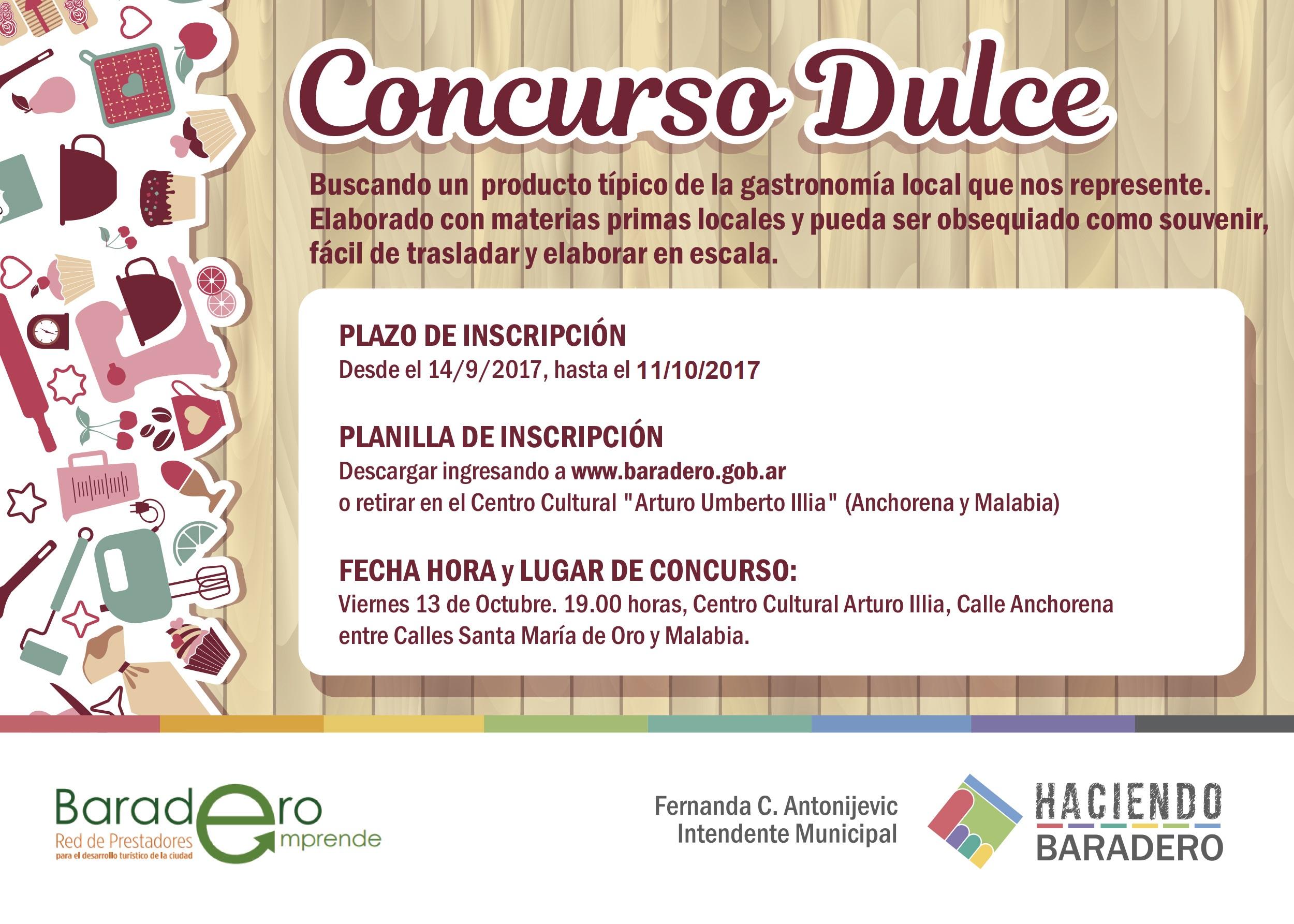 Se extendió el plazo de inscripción para el Concurso Dulce
