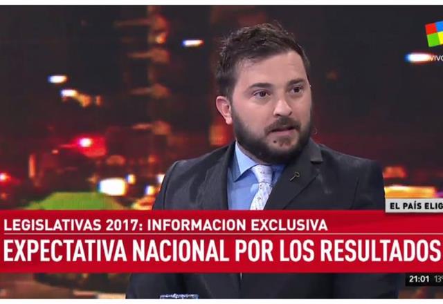 Así reaccionó Diego Brancatelli ante los primeros resultados de las elecciones