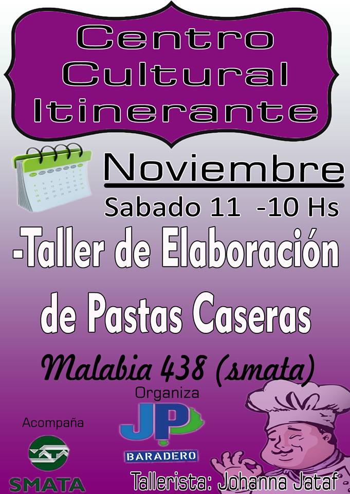 Taller de Pastas Caseras en el Centro Cultural Itinerante