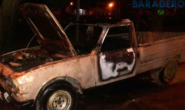Incendiaron una camioneta