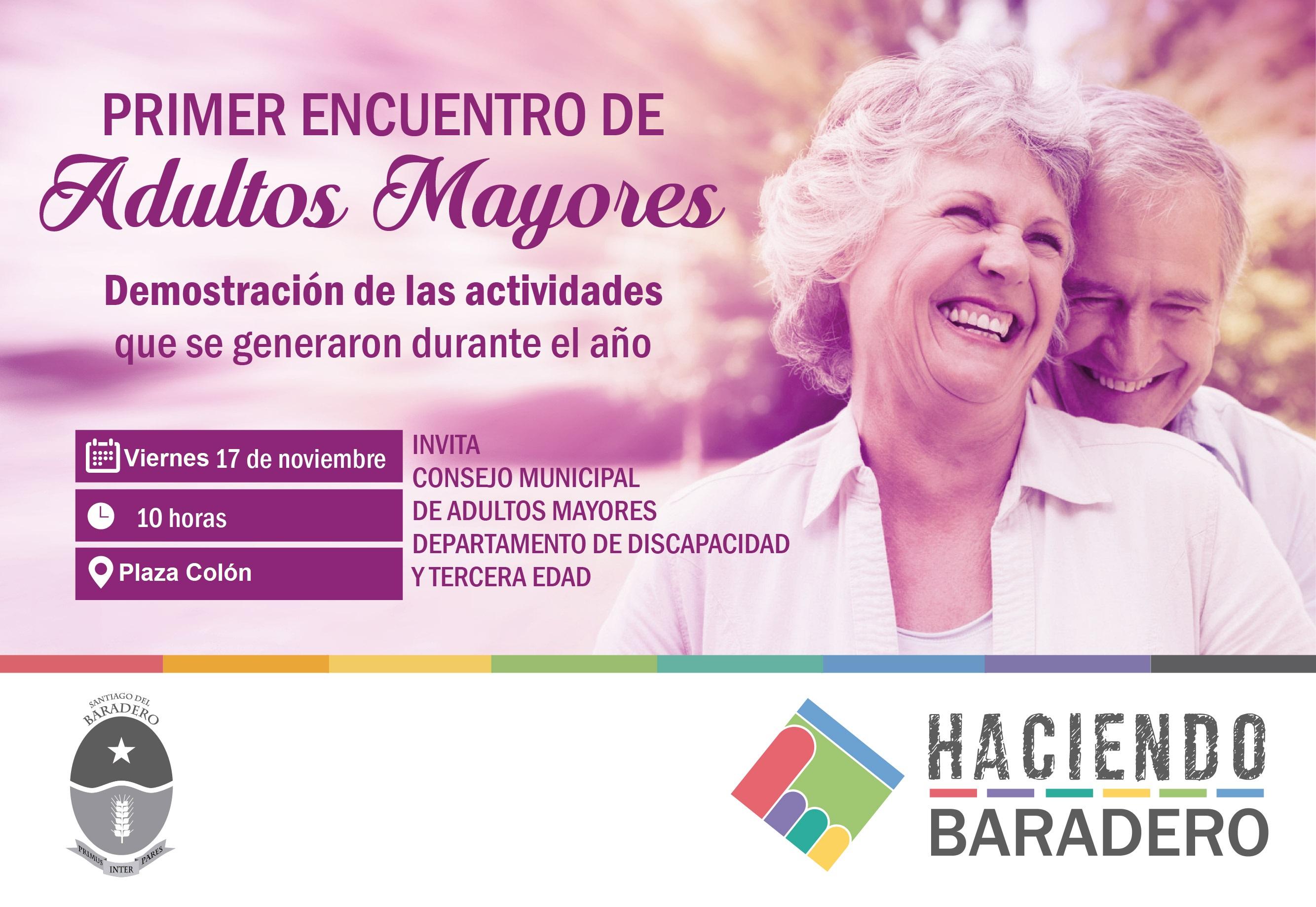 Primer encuentro de adultos mayores en la Plaza Colón