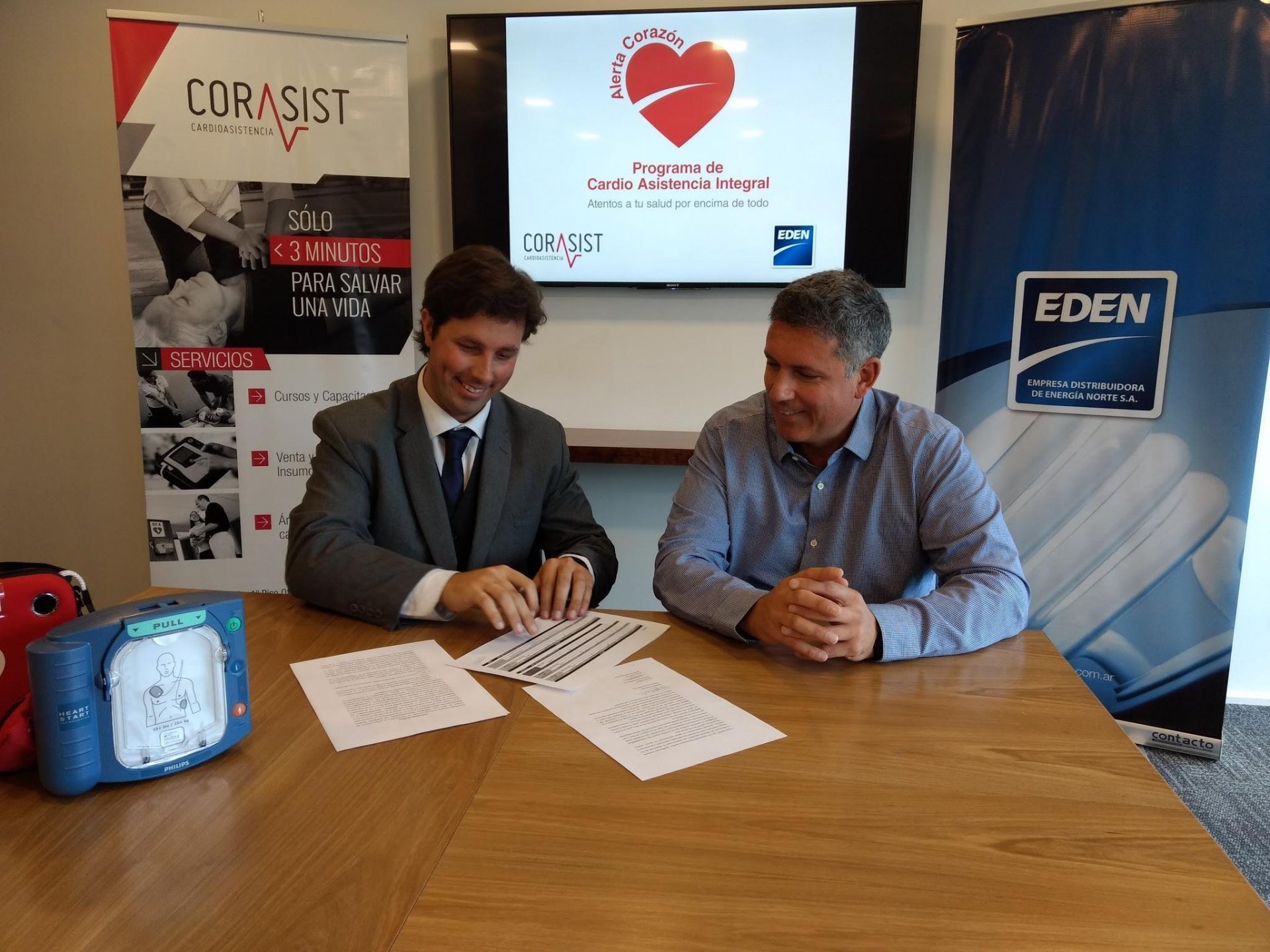 Alerta Corazón. EDEN convertirá sus sucursales y oficinas en espacios cardio asistidos