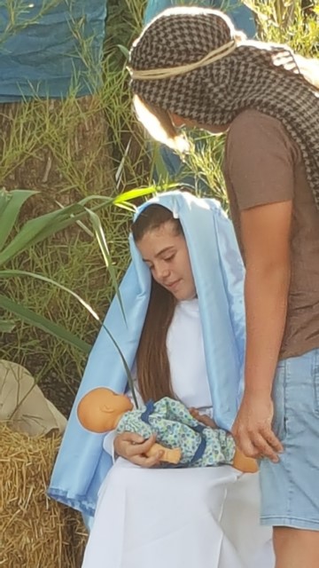 Pesebre viviente en Ceferino