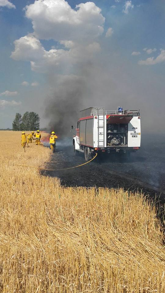 Intensa actividad de Bomberos por incendios forestales, de rastrojo y pastizales