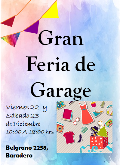 Gran Feria de Garage a beneficio de Actitud Animal