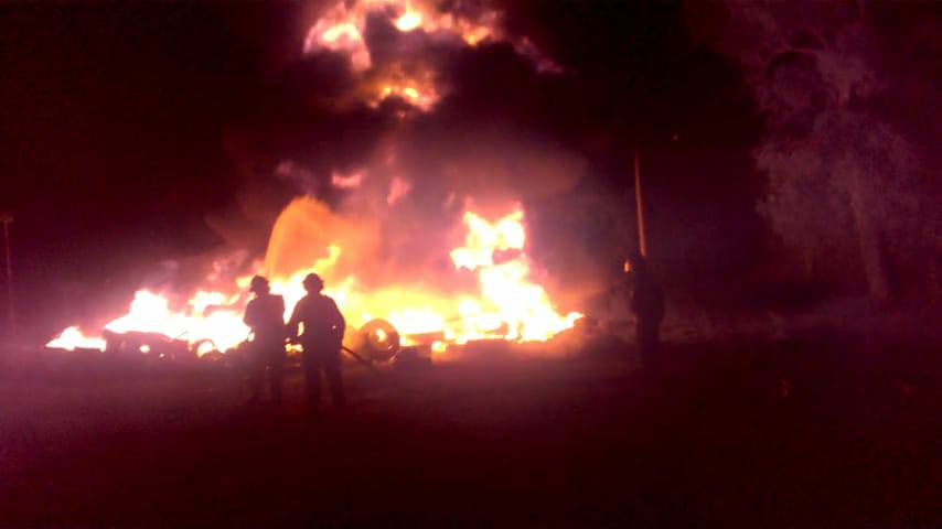 Importante incendio en el corralón municipal