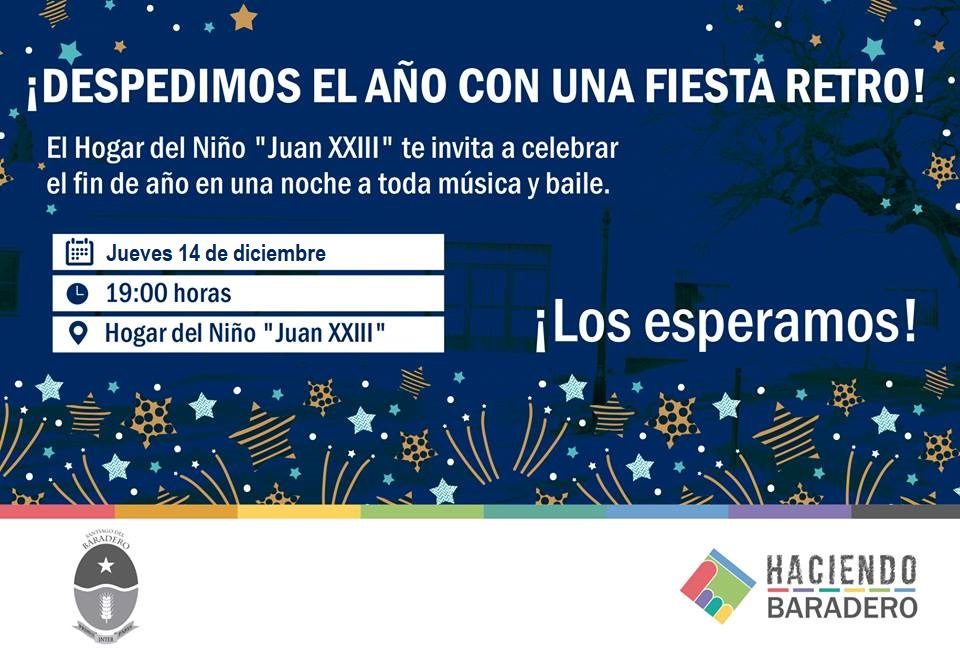 La fiesta retro en el Hogar del Niño se reprograma para este jueves