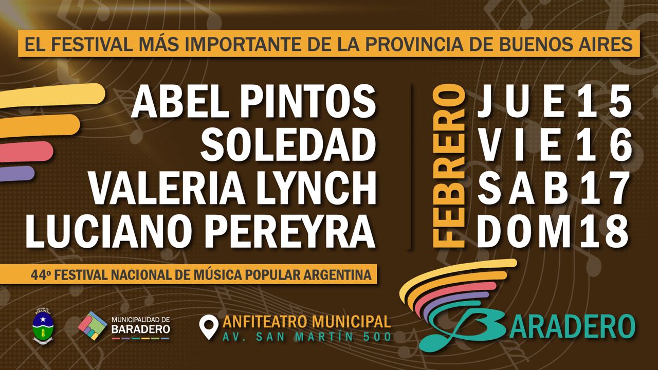 Festival Baradero 2018: siguen las ventas de entradas en el Anfiteatro Municipal