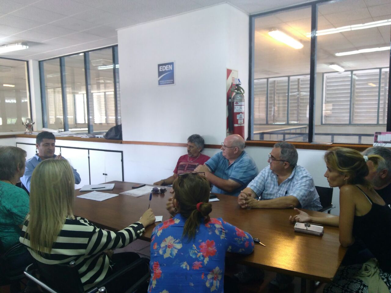 EDEN recibió a la Intendente y a miembros del Centro de Comercio y la Cámara de Gastronómicos