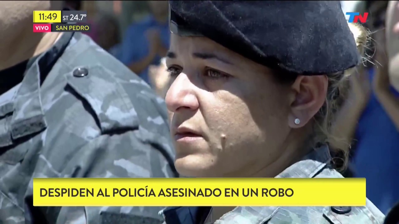 Así despidieron al policía asesinado en un robo en San Pedro