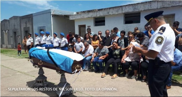 Sepultaron los restos de Nelson Lillo en San Pedro