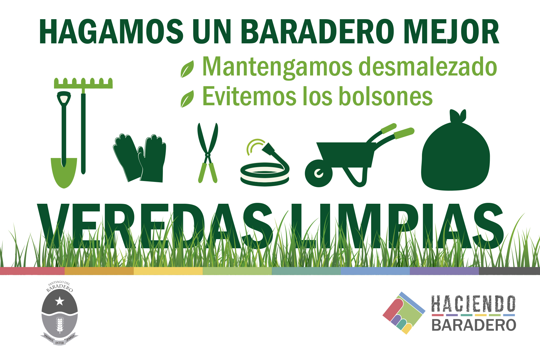 ¡Mantengamos las veredas limpias entre todos!