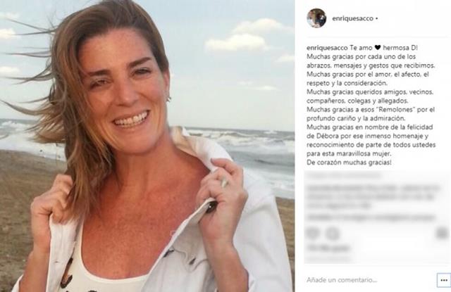 Quique Sacco, a una semana de la muerte de Débora Pérez Volpin: ¡Te amo hermosa!