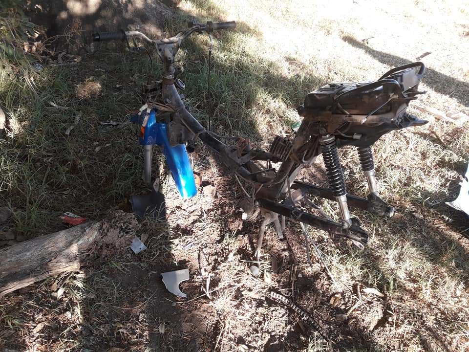 Encuentran dos motos robadas cerca del Parque del Este, una desmantelada y otra completa
