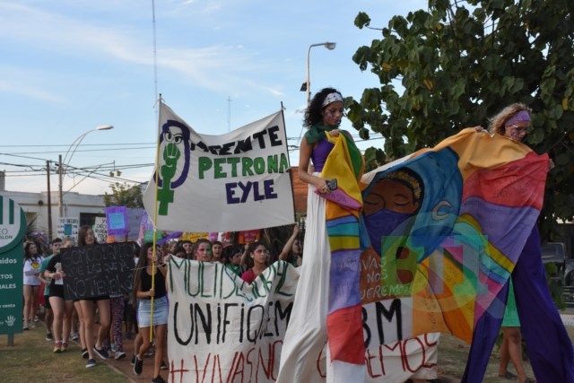 Las mujeres de Baradero también marcharon
