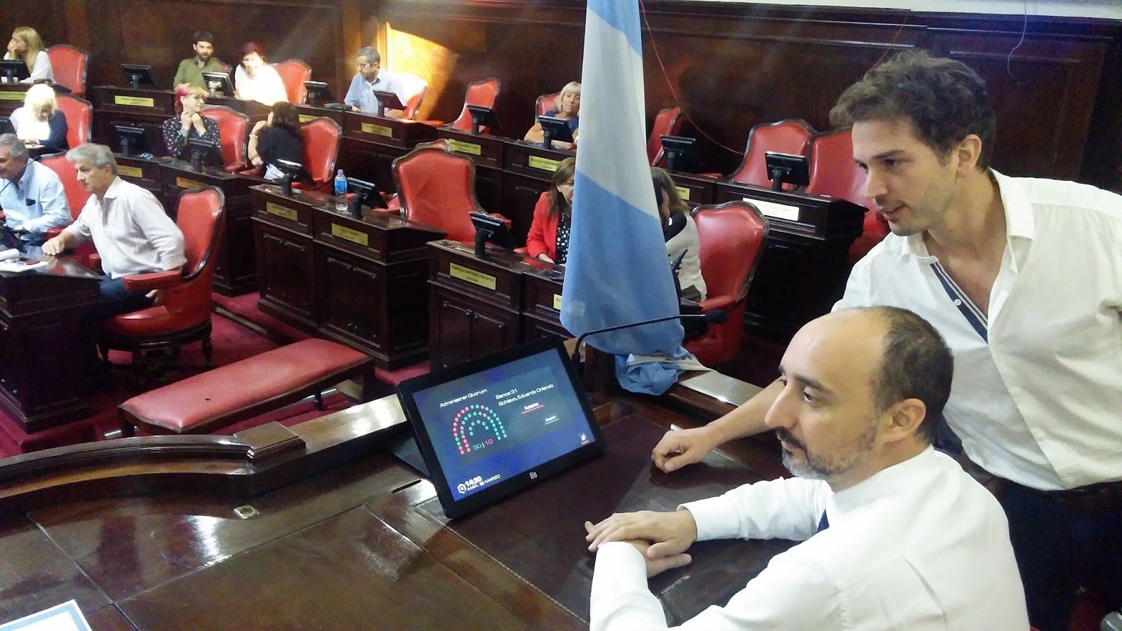 Mejoras tecnológicas en el Recinto de la Cámara de Senadores de la provincia de Buenos Aires