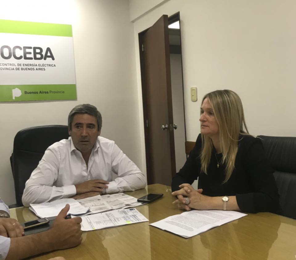 Tarifas: reunión de la Intendente con el vicepresidente del OCEBA