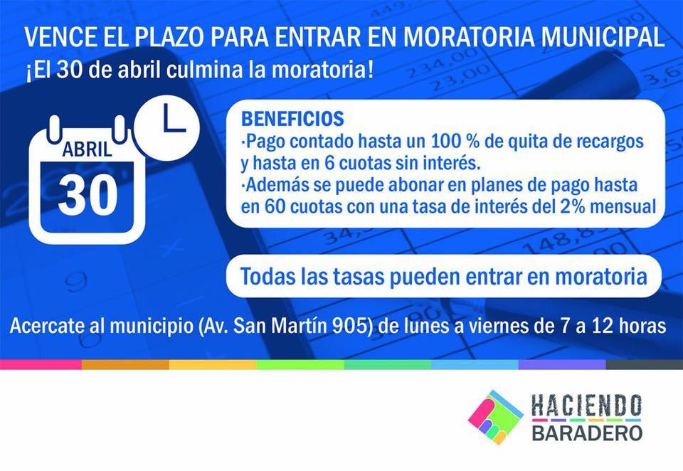 Moratoria municipal.