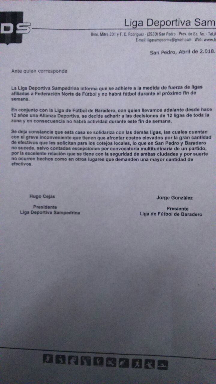 Se Paró el Fútbol !!
