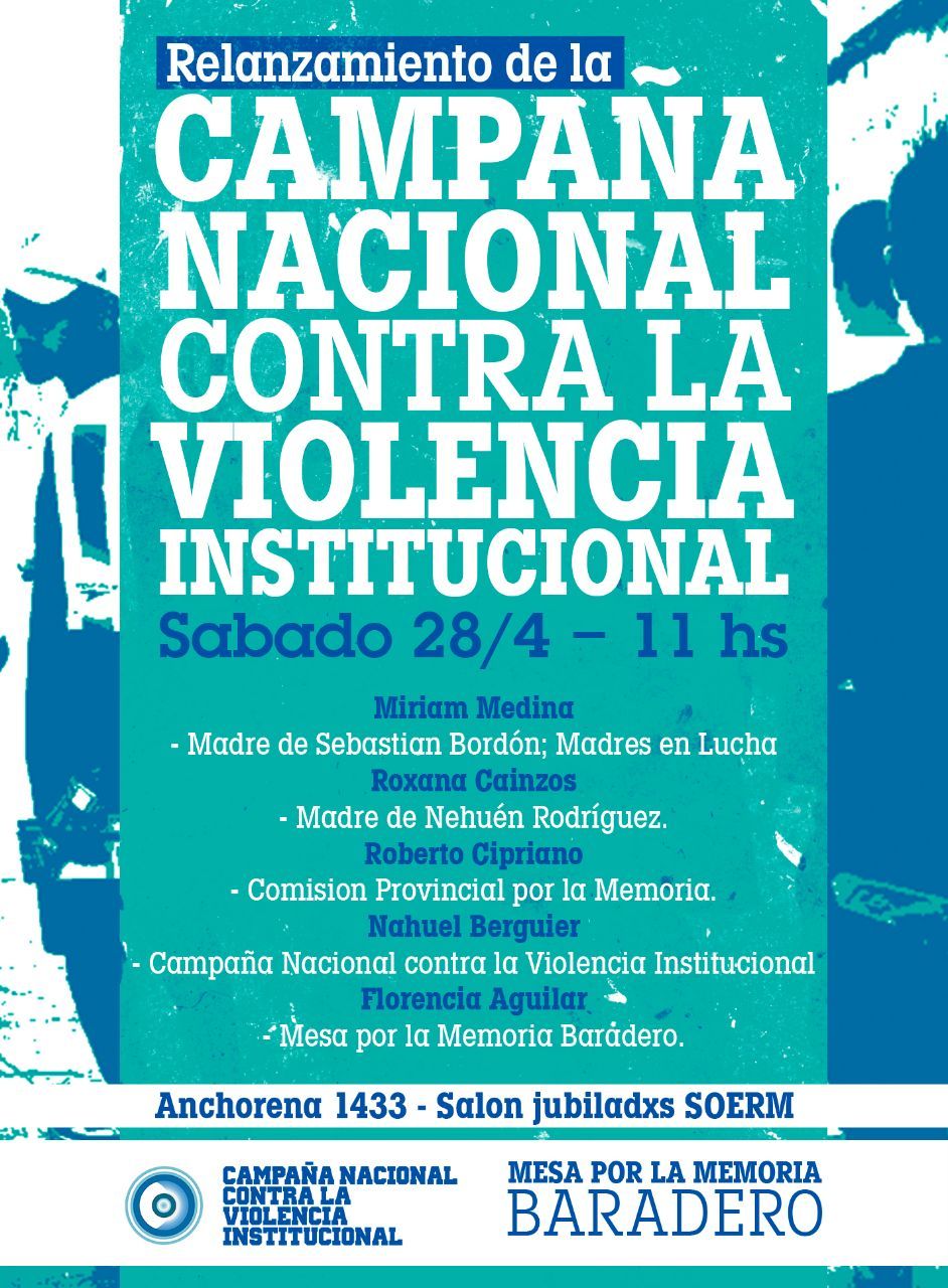 Relanzamiento de la Campaña Nacional contra la Violencia Institucional en Baradero. 
