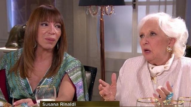Momento incómodo: Susana Rinaldi le dijo «querido» a Lizy Tagliani