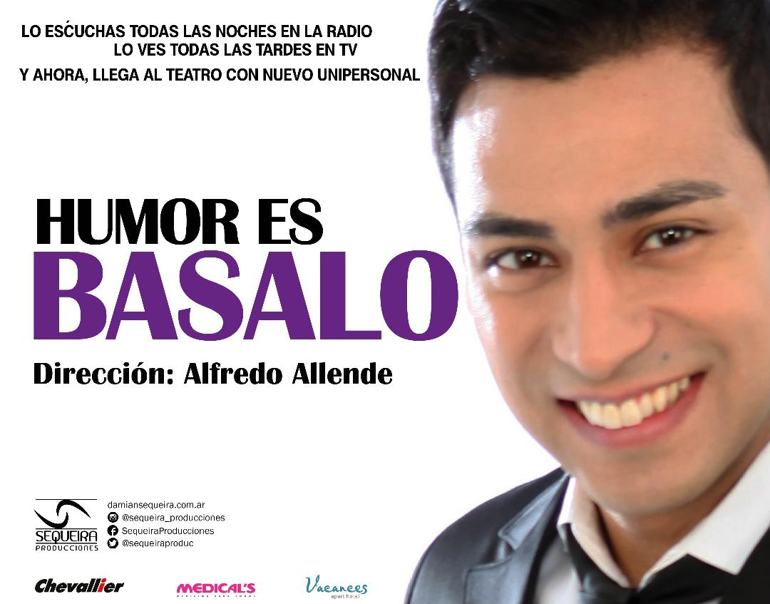 «Humor es Basalo» Este sábado en el Colón