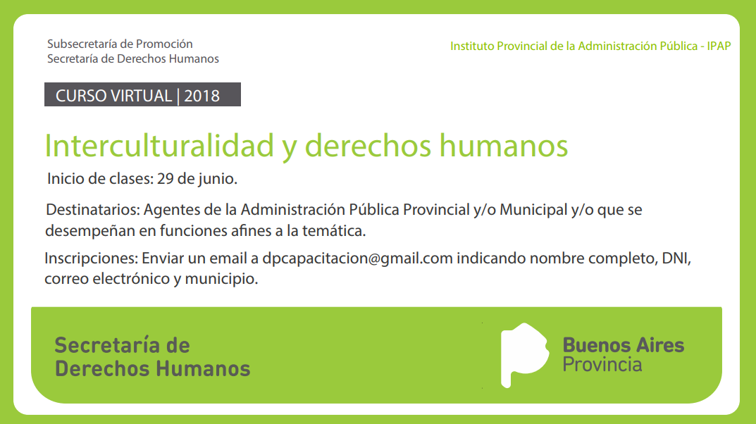 Curso virtual de interculturalidad y derechos humanos