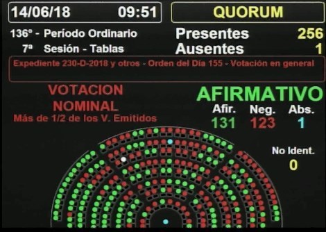 Despenalización del aborto: Media sanción en Diputados