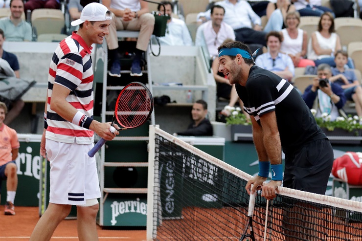 Roland Garros: Del Potro se sumó a Schwartzman en cuartos de final y ahora chocará con Cilic
