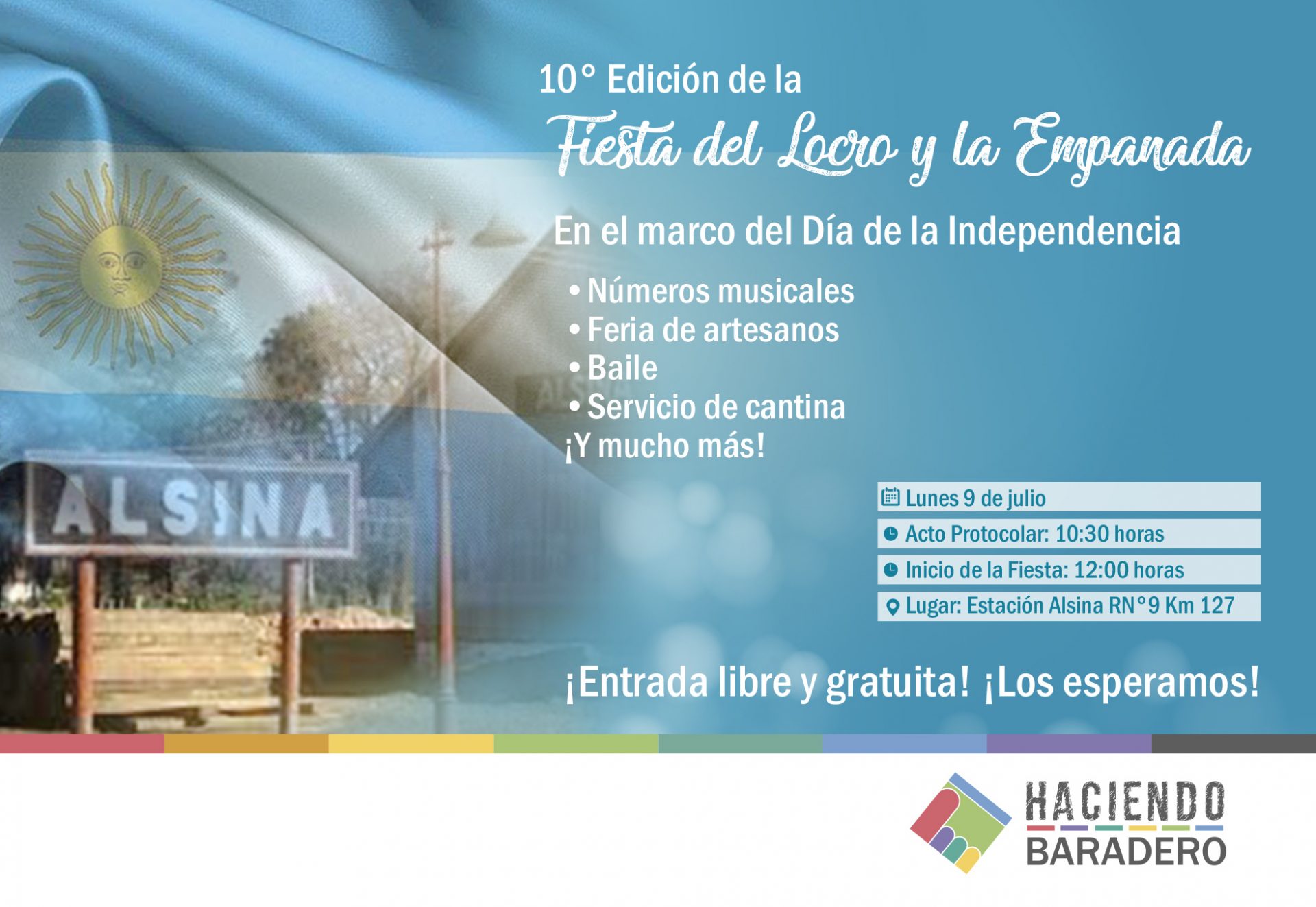 ¡Se acerca la décima edición de la Fiesta del Locro y la Empanada en Alsina!