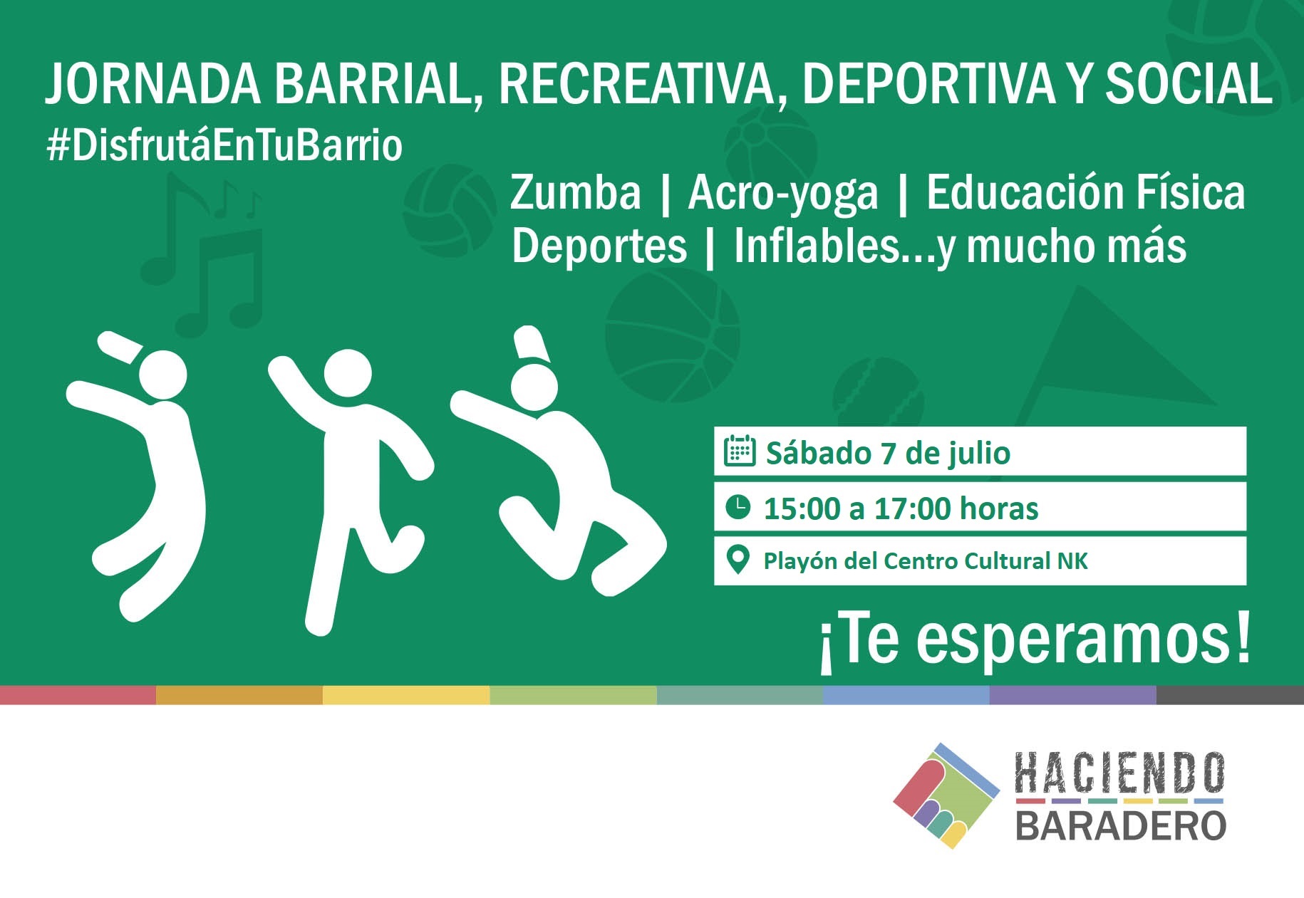 El sábado se vivirá una nueva jornada recreativa, deportiva y social en La Estación