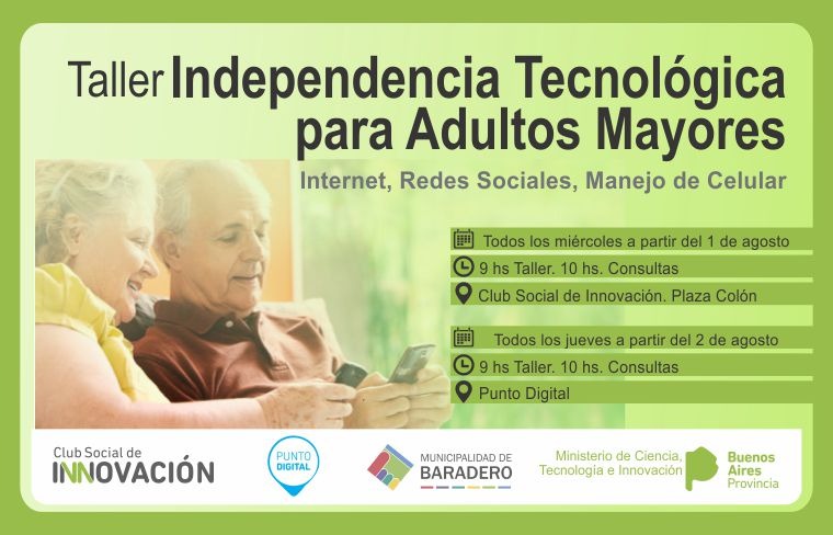 Taller de Independencia Tecnológica para Adultos Mayores