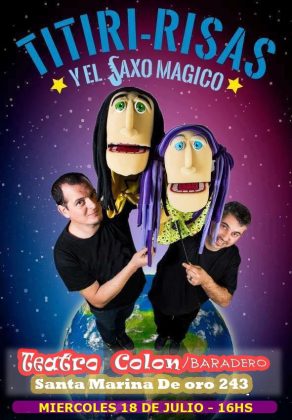 Este miércoles “Titiri Risas y el Saxo Mágico”