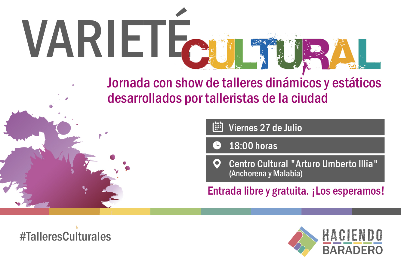 Este viernes se desarrollará la Varieté Cultural
