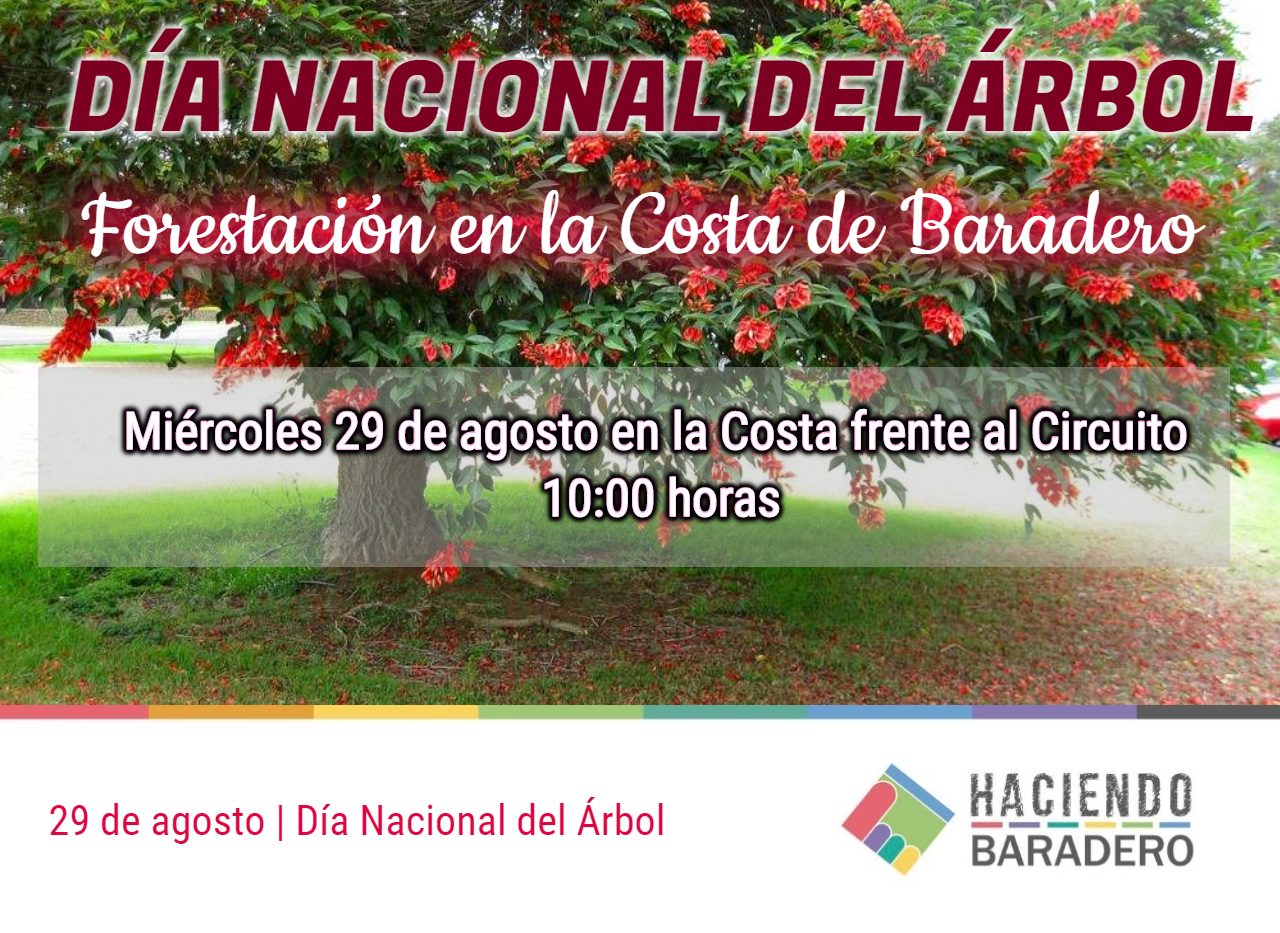 Forestación en la costa en el Día Nacional del Árbol