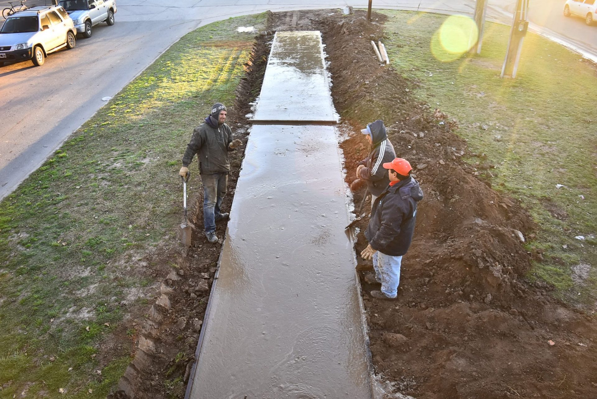 Sigue la obra de la puesta en valor del Boulevard René Simón