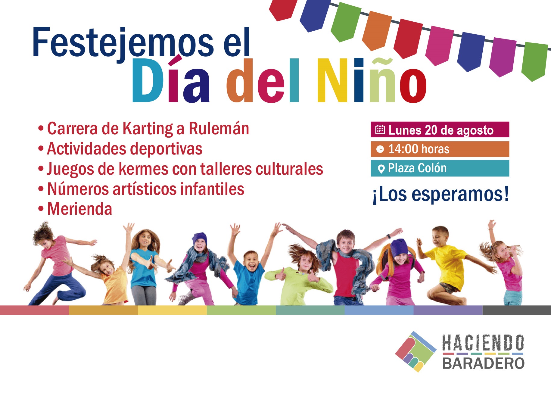 Reprogramación | Los festejos del Día del Niño serán el lunes en la Plaza Colón