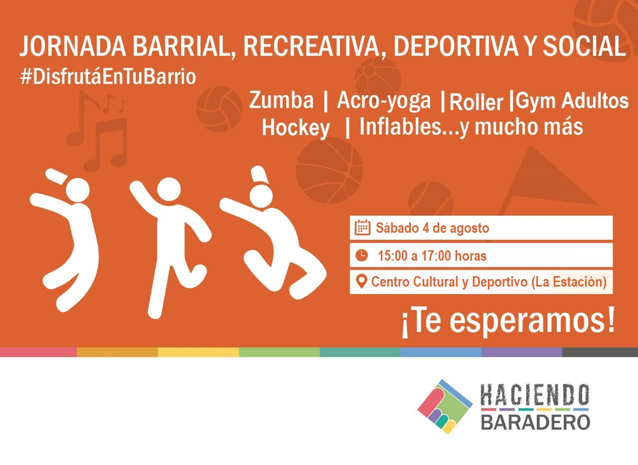 El sábado se vivirá una nueva jornada recreativa, deportiva y social en La Estación