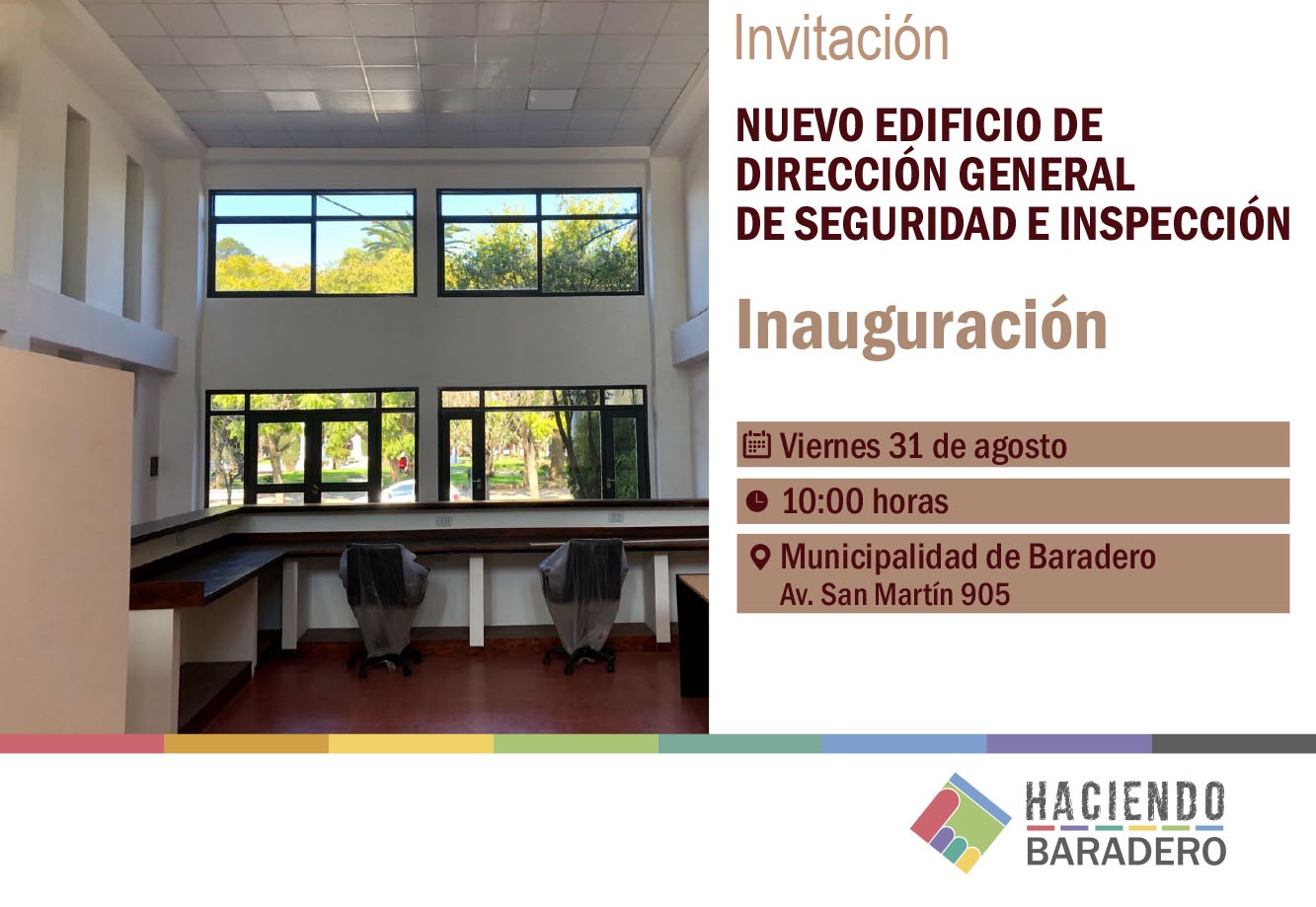 Inauguración del edificio de la Dirección General de Seguridad e Inspección
