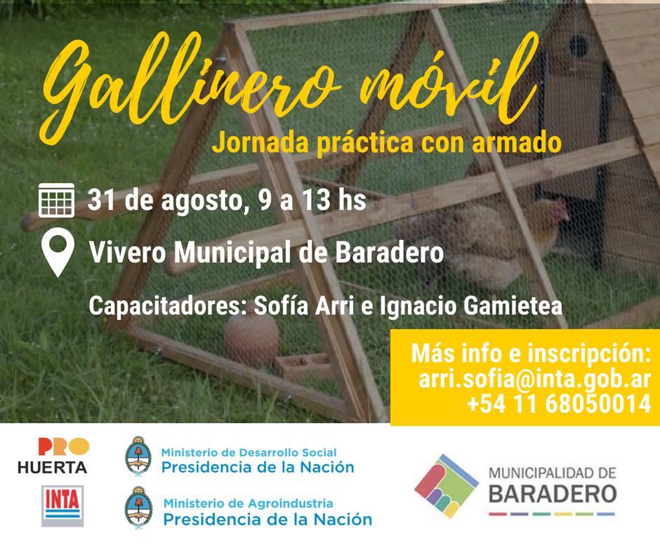 Gallinero Móvil, jornada práctica con armado