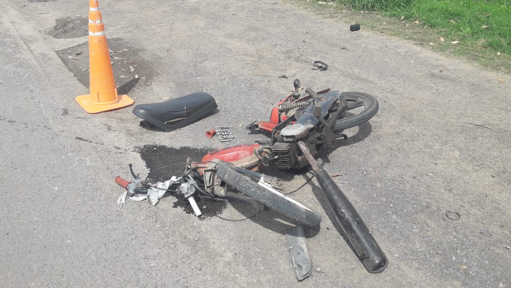 Accidente en calle Bernabé de San Martín, altura empresa Donto.