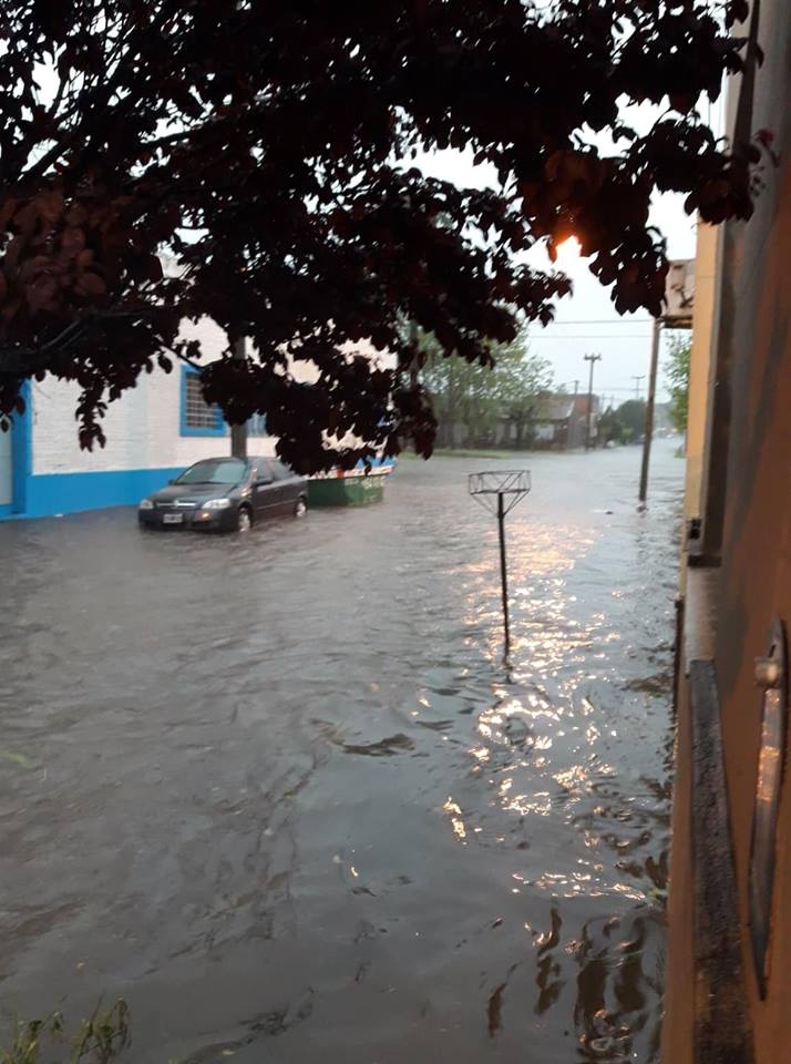 Fuertes tormentas sobre la ciudad.