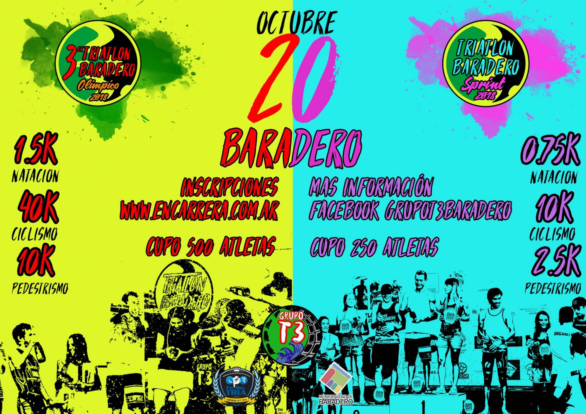 El 20 de octubre habrá fecha doble de triatlón en Baradero