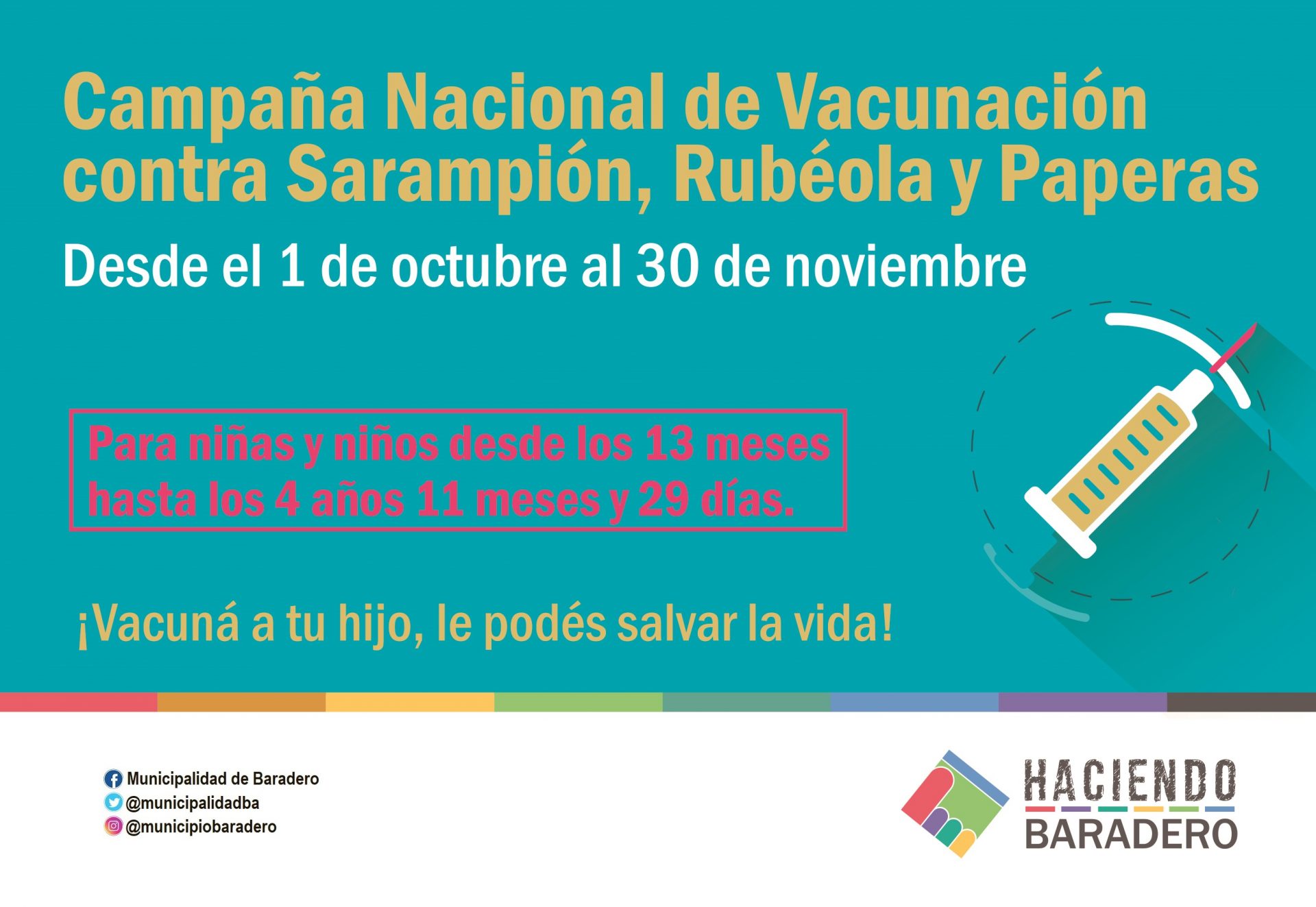 Alerta Sarampión. Servicio de Pediatría del Hospital Lino Piñeiro