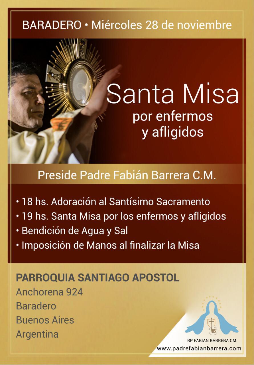 Santa Misa por enfermos y afligidos